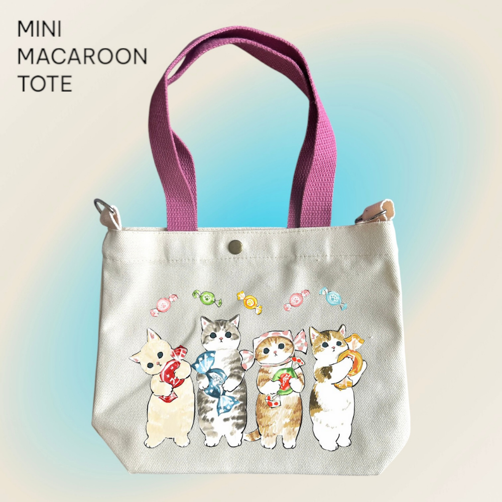 Mofusand x Hard Candy - Mini Macaroon Tote Bags