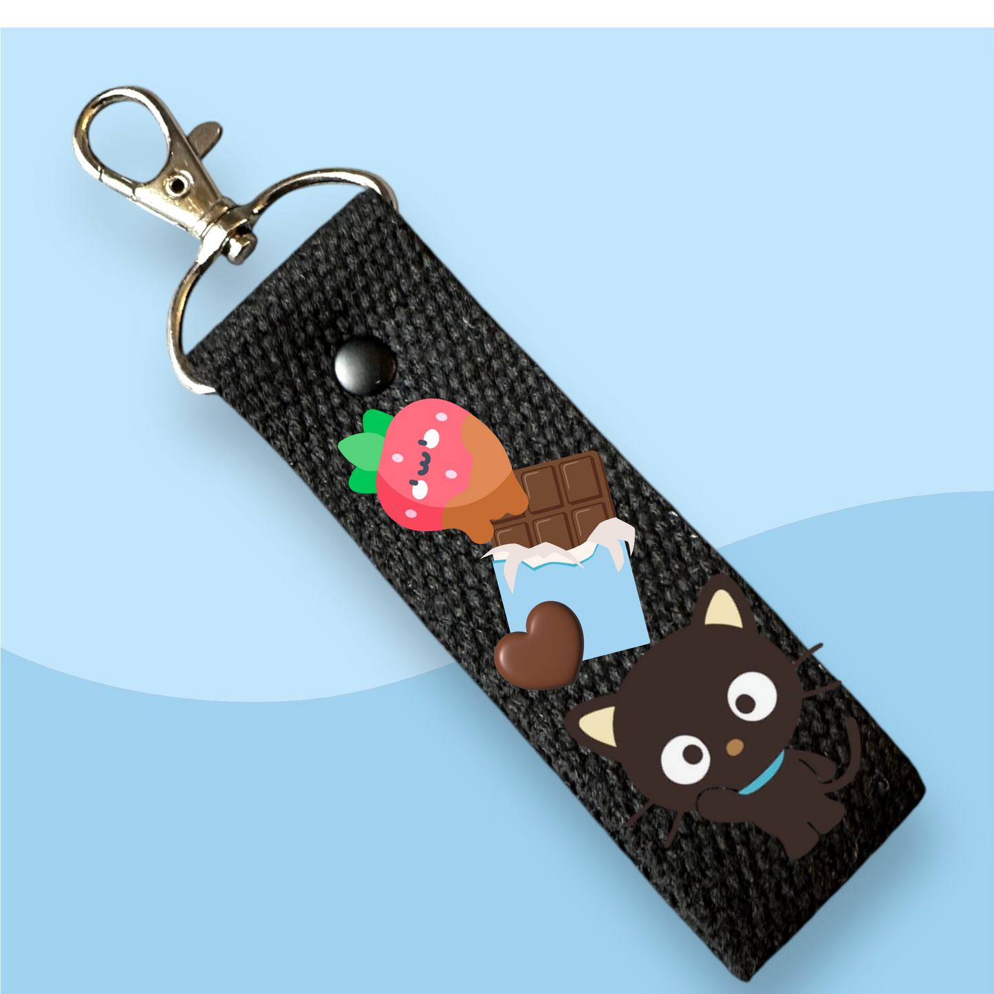 Sanrio Character Keytags - With Customizable Initial Mini Patches