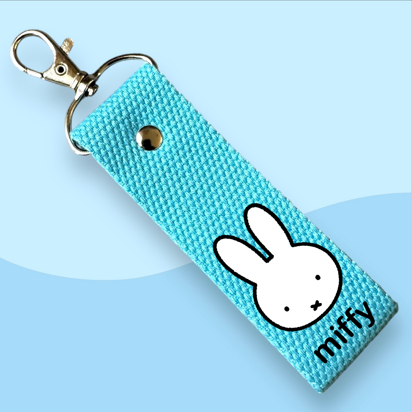 Miffy Head Keytags - With Customizable Initial Mini Patches