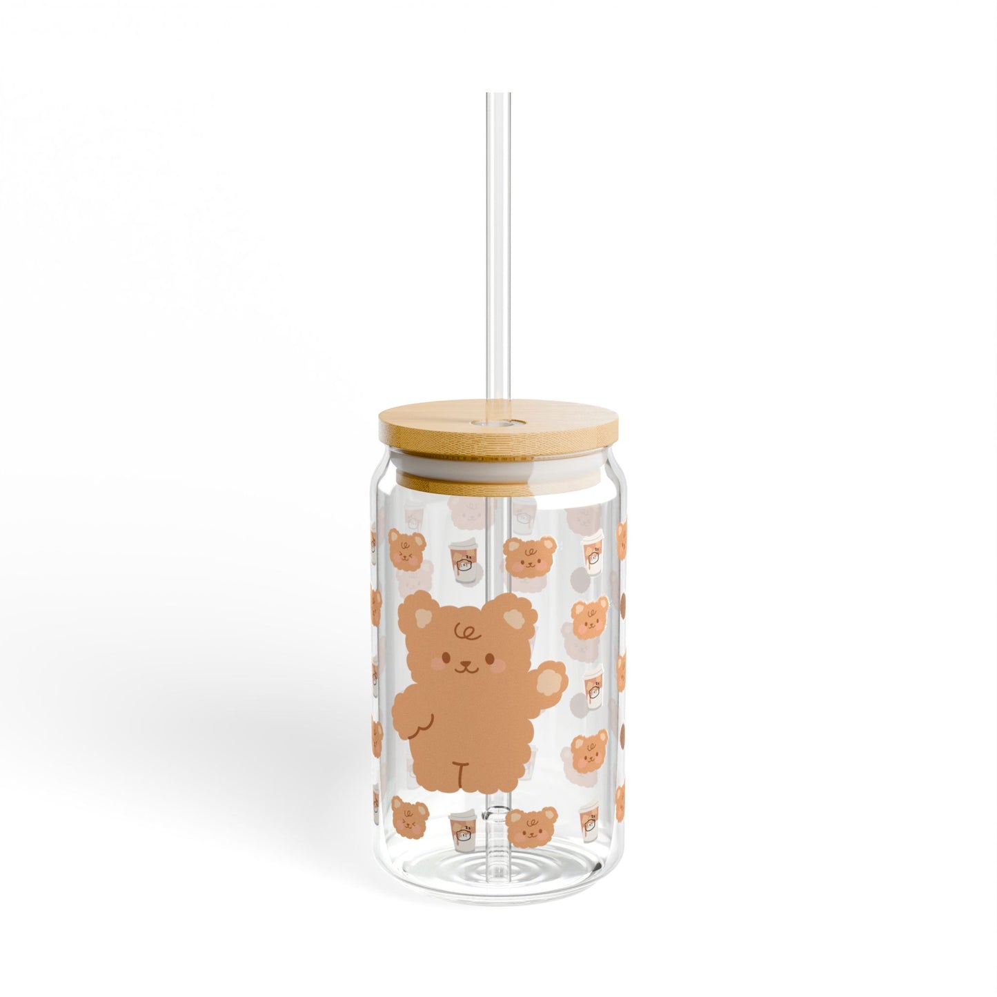 Bear Cookie Time | Glass Tumbler 16 oz (Copy)