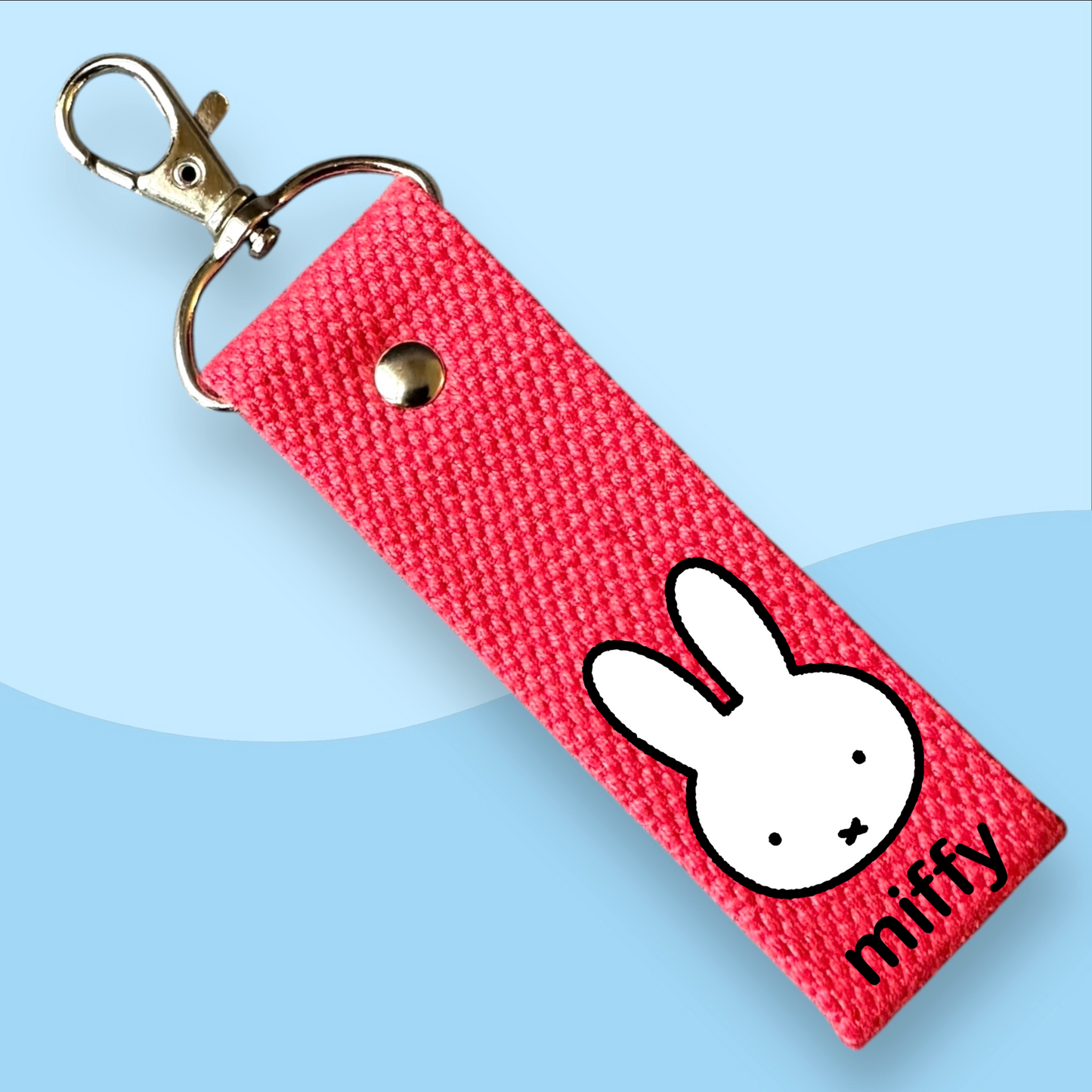 Miffy Head Keytags - With Customizable Initial Mini Patches