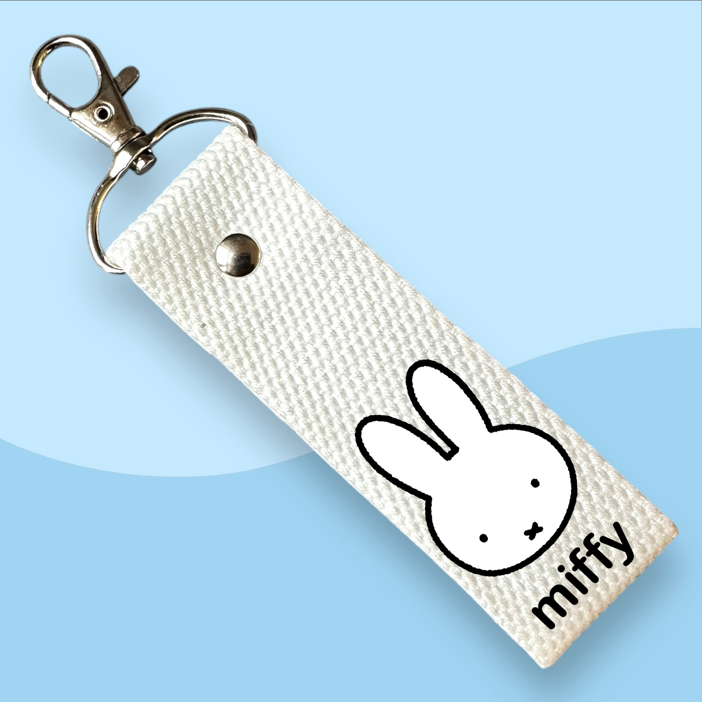 Miffy Head Keytags - With Customizable Initial Mini Patches