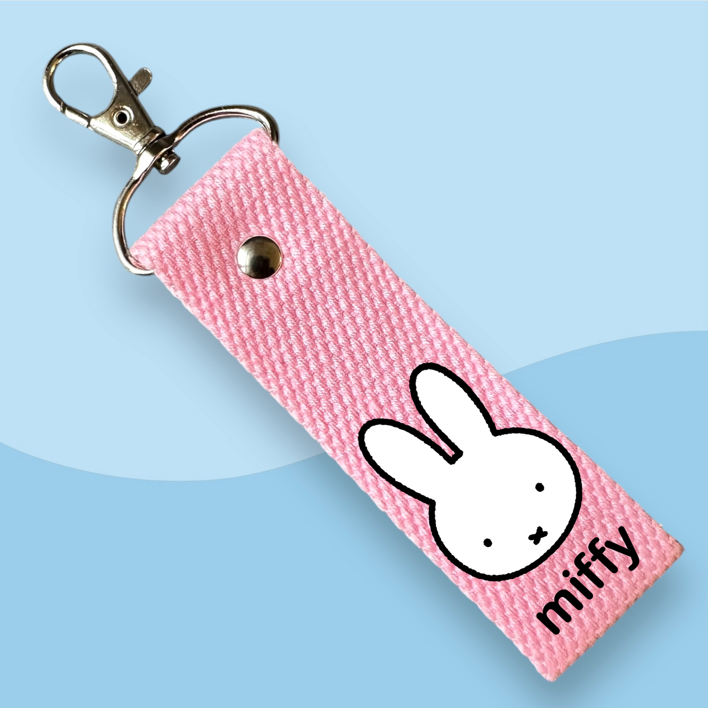 Miffy Head Keytags - With Customizable Initial Mini Patches