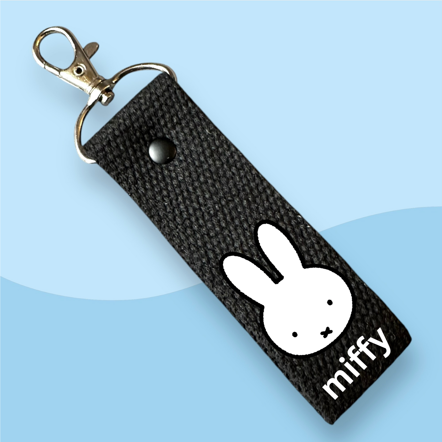 Miffy Head Keytags - With Customizable Initial Mini Patches