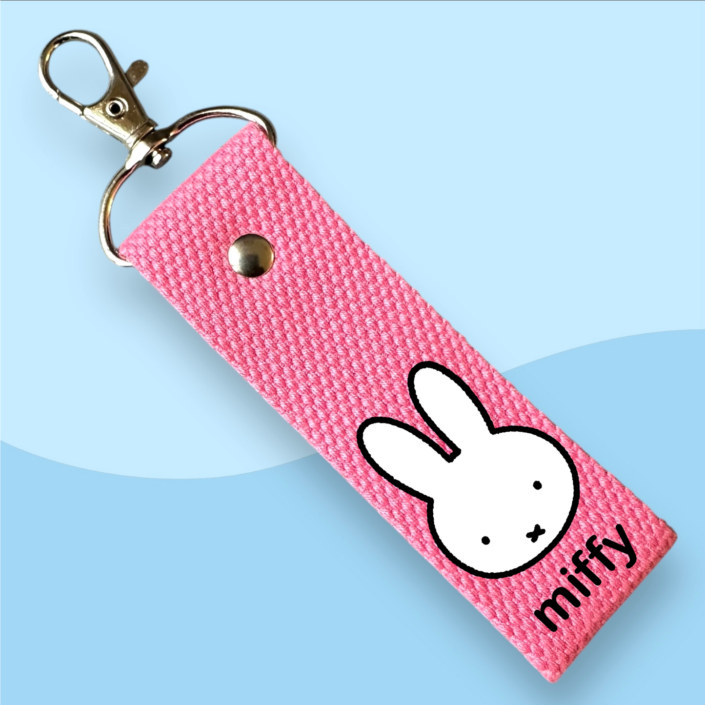 Miffy Head Keytags - With Customizable Initial Mini Patches