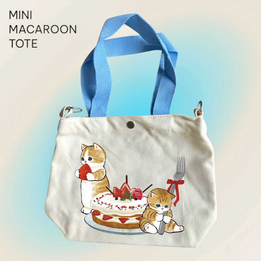Mofusand x Strawberry Shortcake - Mini Macaroon Tote Bags