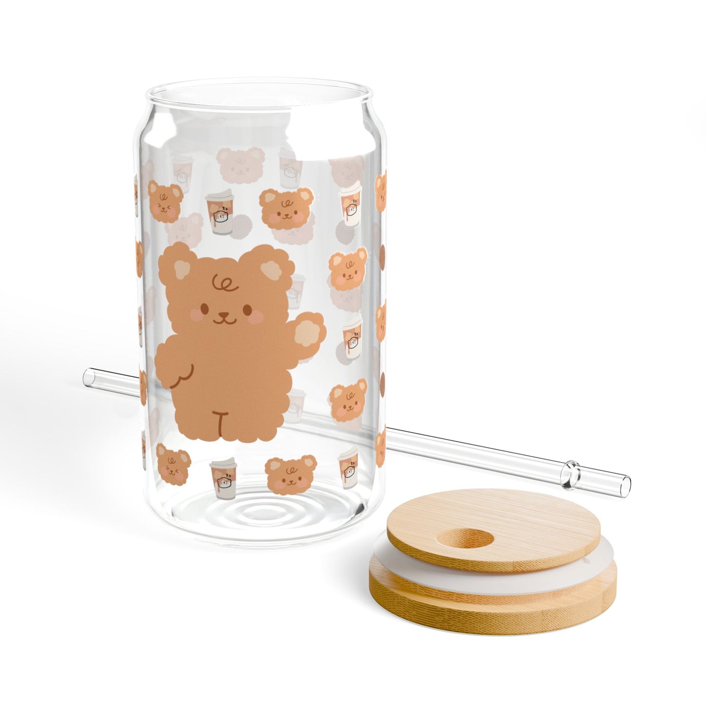 Bear Cookie Time | Glass Tumbler 16 oz (Copy)