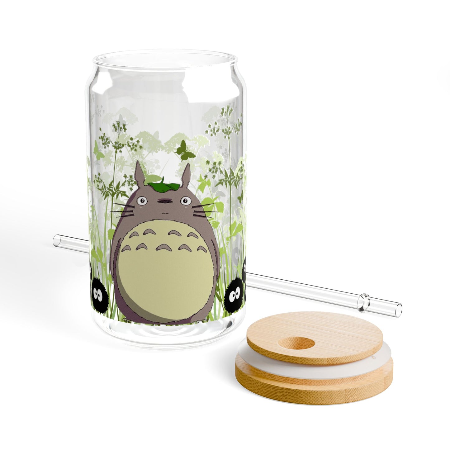 Totoro In the Forest | Glass Tumbler 16 oz