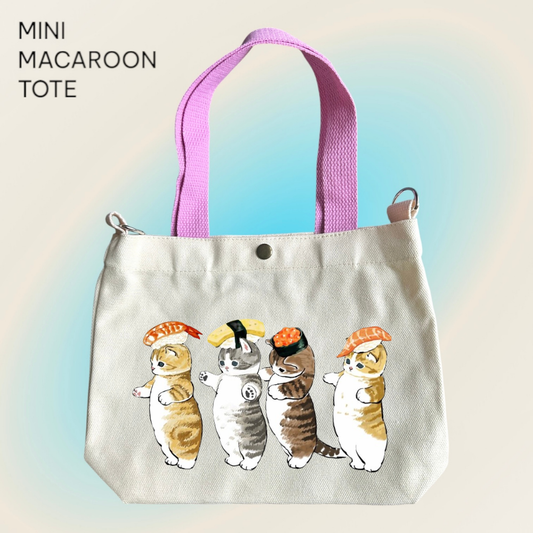 Mofusand x Sushi Party - Mini Macaroon Tote Bags