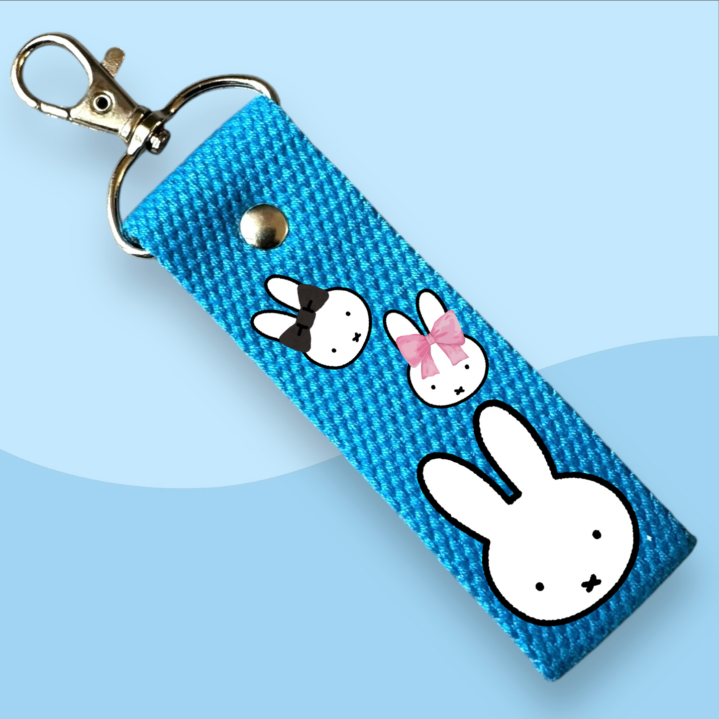 Miffy TRIO Keytags - With Customizable Initial Mini Patches
