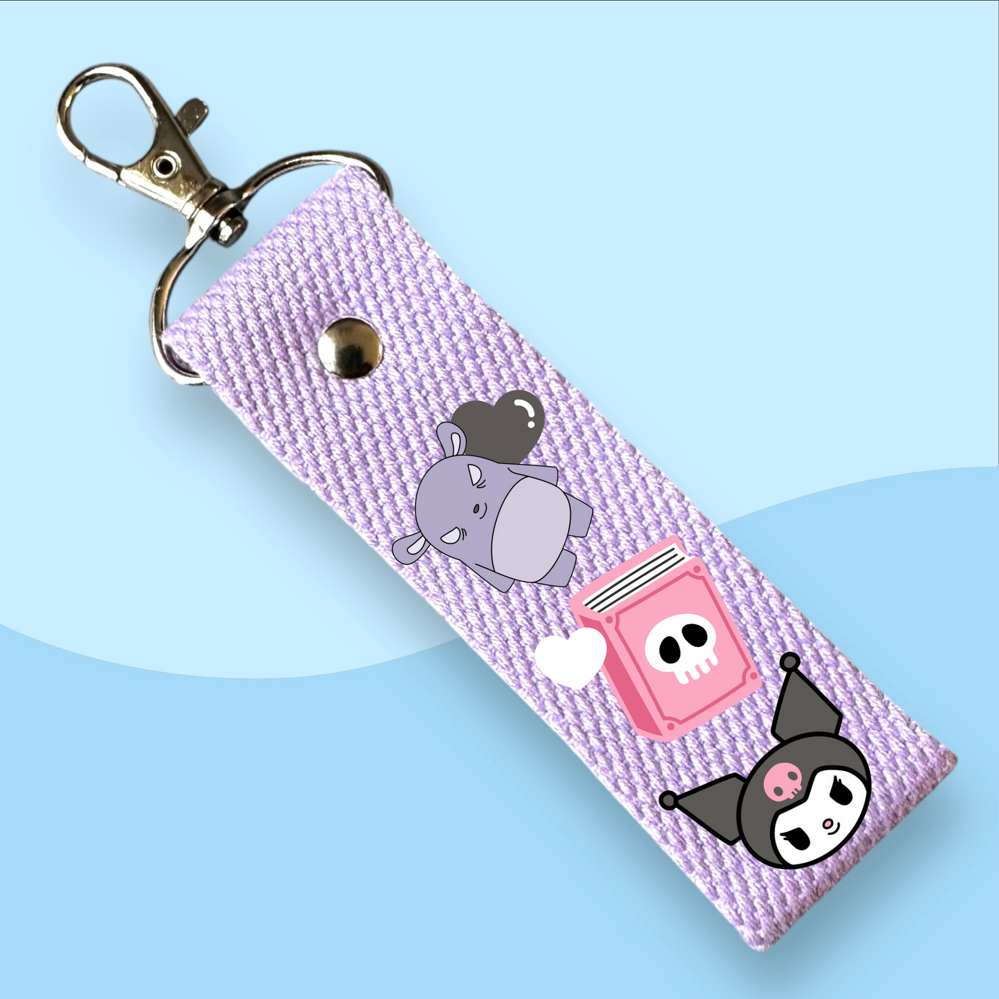 Sanrio Character Keytags - With Customizable Initial Mini Patches