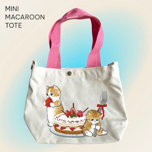 Mofusand x Strawberry Shortcake - Mini Macaroon Tote Bags