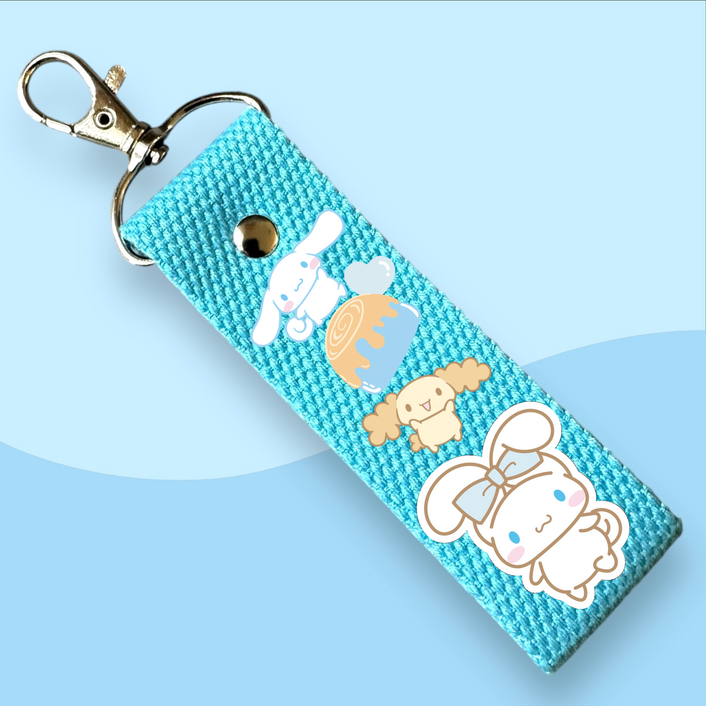 Sanrio Character Keytags - With Customizable Initial Mini Patches