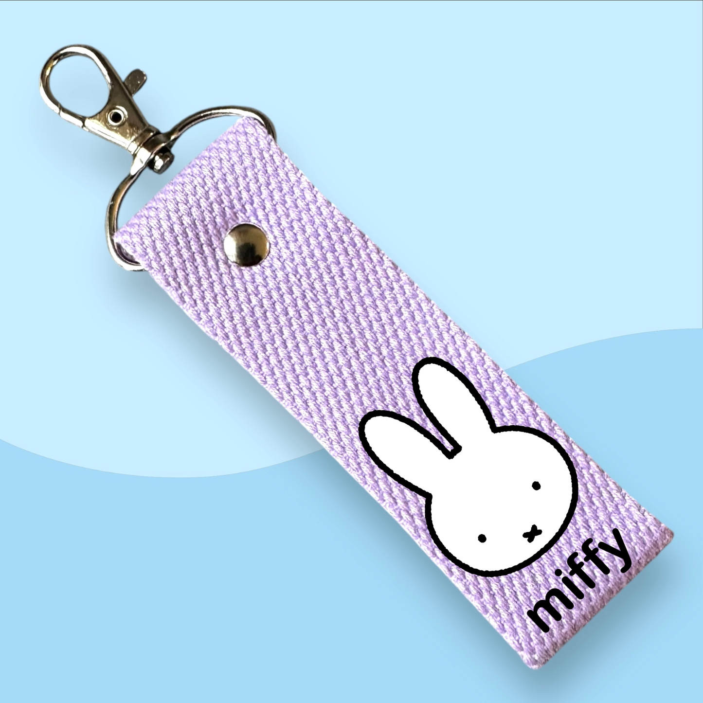 Miffy Head Keytags - With Customizable Initial Mini Patches