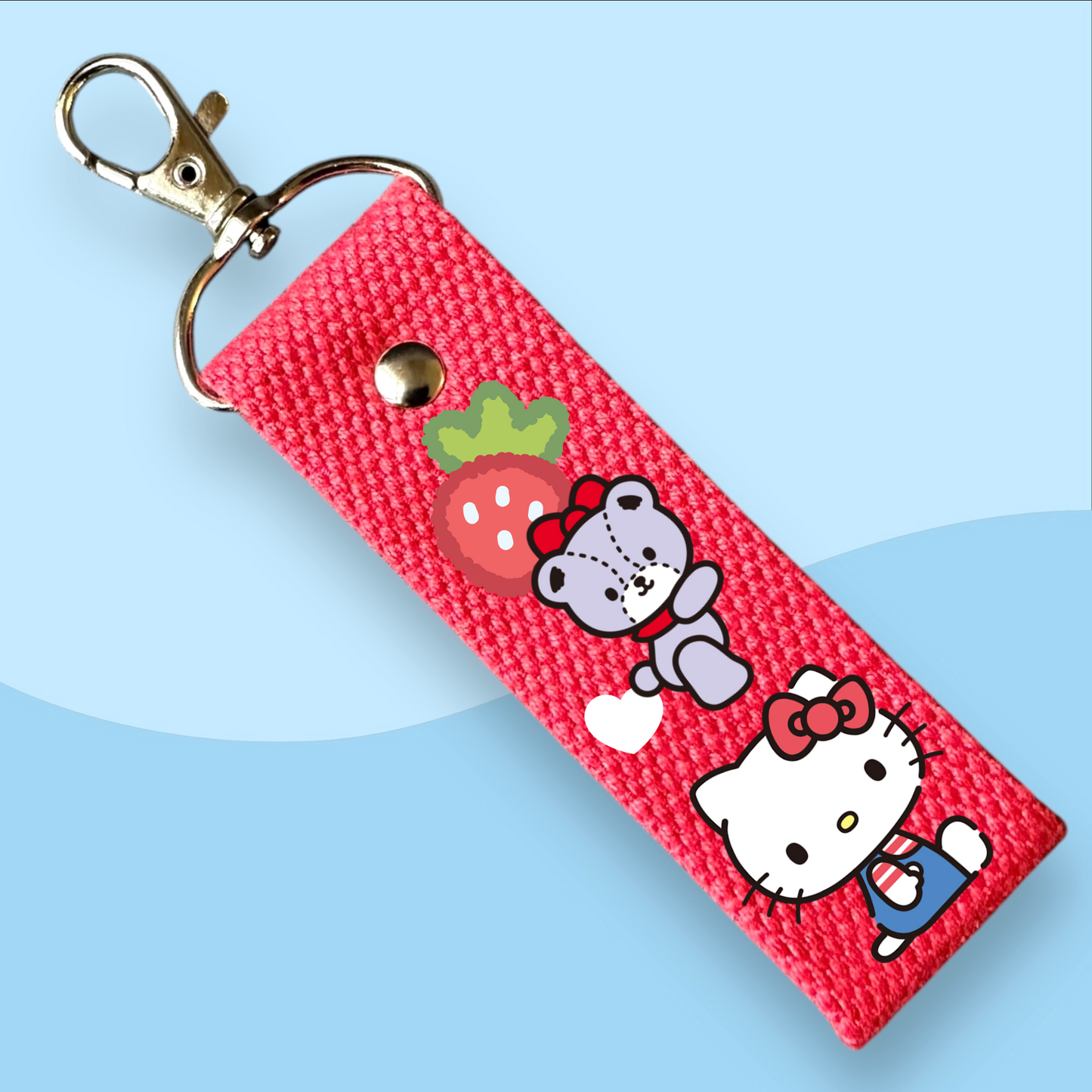 Sanrio Character Keytags - With Customizable Initial Mini Patches