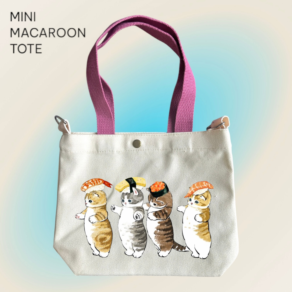 Mofusand x Sushi Party - Mini Macaroon Tote Bags
