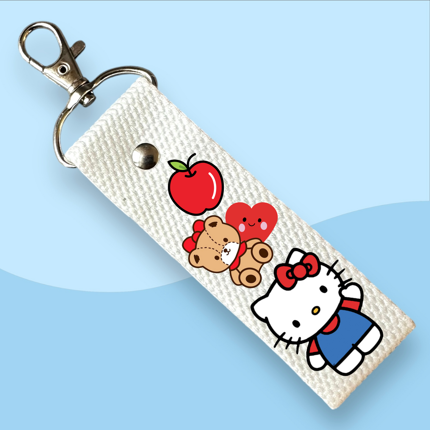 Sanrio Character Keytags - With Customizable Initial Mini Patches