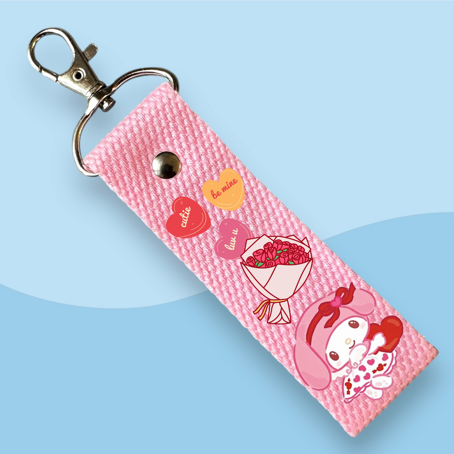 Sanrio Character Keytags - With Customizable Initial Mini Patches