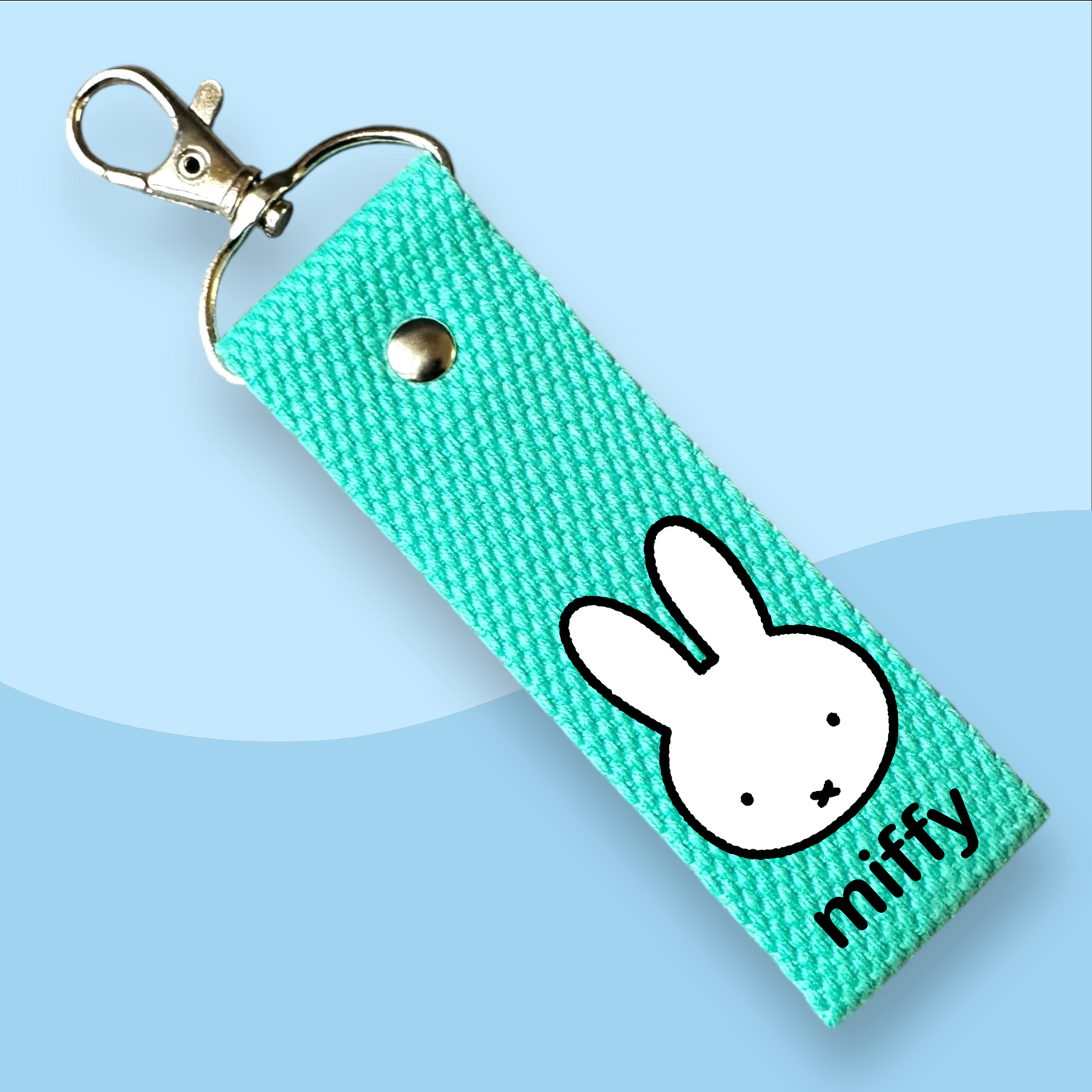 Miffy Head Keytags - With Customizable Initial Mini Patches