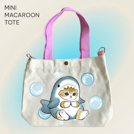 Mofusand x Shark Bubble - Mini Macaroon Tote Bags