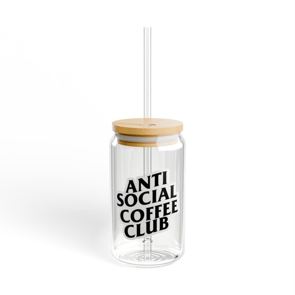 Anti Social Coffee Club | Glass Tumbler 16 oz