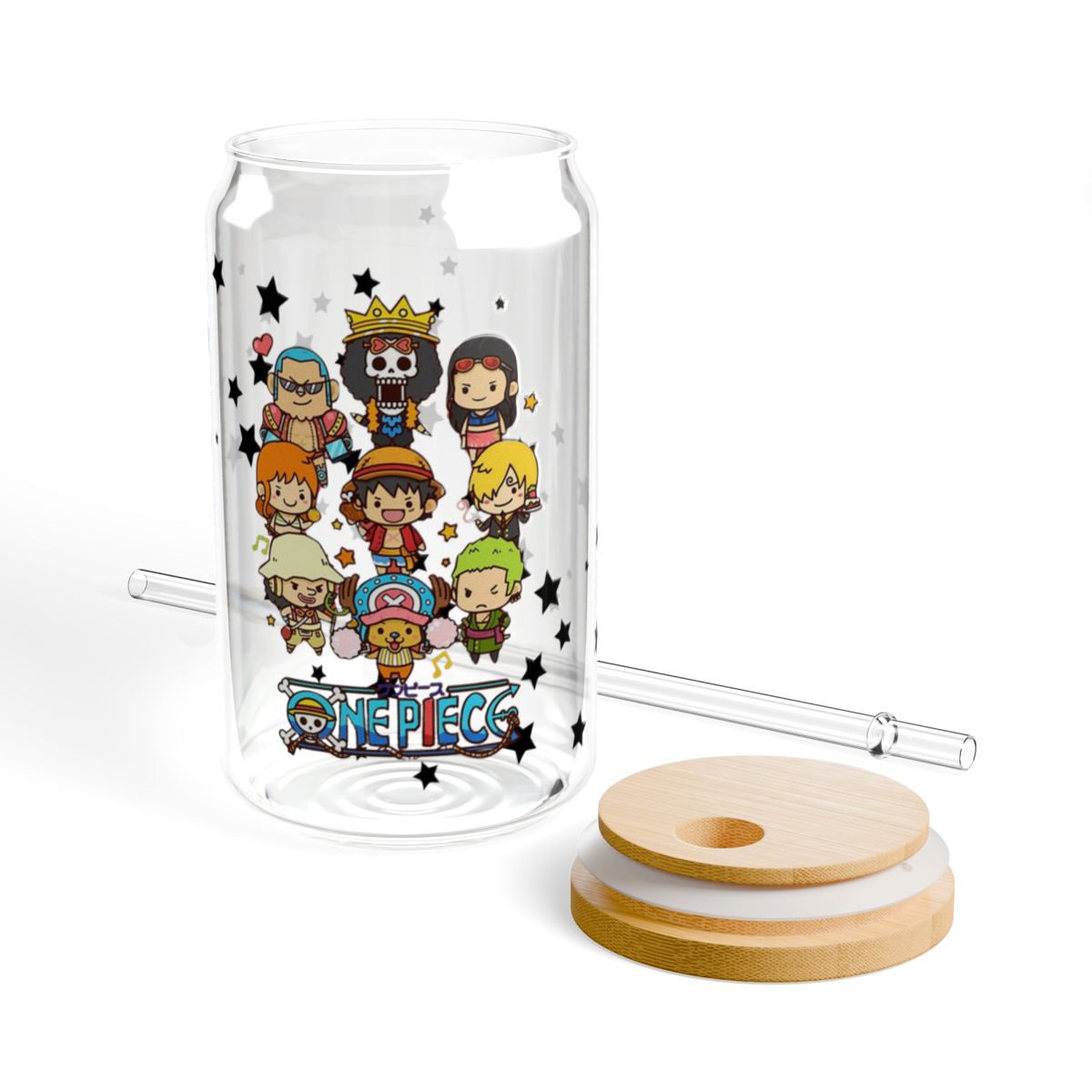 One Piece All Stars | Glass Tumbler 16 oz